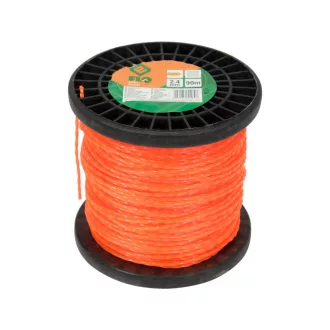   FLO Mașină de tuns iarba damil pătrat răsucit 2,4 mm x 90 m