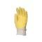 Mănuși de protecție de lucru creponate din latex, rezistente la tăiere, antiderapante, galben lămâie