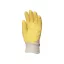Mănuși de protecție de lucru creponate din latex, rezistente la tăiere, antiderapante, galben lămâie
