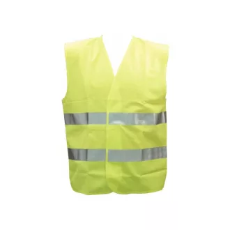 Vesta cu dungi reflectorizante galben FLUO XXL