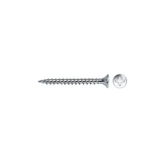  Șurub pentru PAL CELO VELOX 2,5 x 20 mm, complet filetat, PZ, zinc alb (300 buc)
