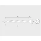 Șurub PAL CELO VELOX 4,5 x 30 mm, filet complet, PZ, zinc alb (200 buc)