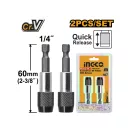 INGCO Suport pentru biți 60 mm 1/4" cu prindere rapidă