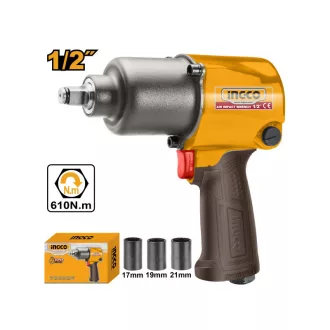 INGCO Cheie pneumatică de impact 1/2" 610 Nm