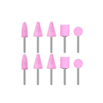 INGCO Set de capete de șlefuire mini cu tijă 10 piese