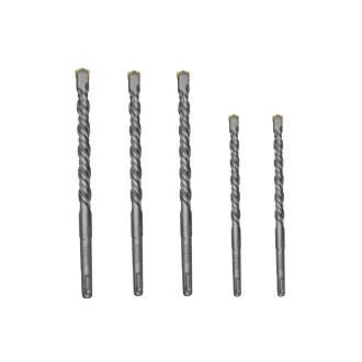 INGCO Set de burghie pentru roci, 5 piese, 6-12 mm SDS-Plus