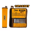 INGCO Set de burghie și dălți pentru roci 10 piese SDS-Plus