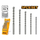 INGCO Set de burghie pentru roci 5 piese 4-10 mm cilindric