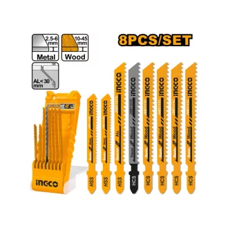 Set pânze pentru fierăstrău de traforaj INGCO (8 buc)