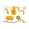 INGCO Set de pistol de aer pneumatic și duze, 5 piese