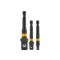 INGCO Adaptor pentru cheie tubulară 3 piese 1/4" Hex-->1/2", 1/4", 3/8"