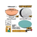 INGCO Set 12 discuri de lustruit cu velcro