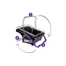 BLUE DOLPHIN BARRACUDA Găleată 9 L + 2 inserturi pentru găleată