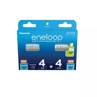   ENELOOP baterie AAA/micro 1,2 V 800 mAh + baterie AA/creion 1,2 V 2000 mAh (4-4 buc)