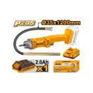 INGCO Vibrator de beton cu baterie 1,2 m 20 V (1 x 2,0 Ah baterie + încărcător)