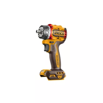   INGCO Mașină de găurit și înșurubat cu acumulator 66 Nm, mandrină multi, fără perii de carbon, 20 V (2 x acumulatori 2,0 Ah + încărcător)
