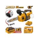 INGCO Fierăstrău cu lanț pe baterie 300 mm fără perii de carbon 20 V (2 x 4,0 Ah baterie + încărcător)