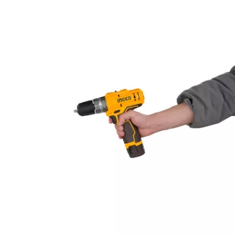   INGCO Mașină de găurit cu impact pe baterie 20 Nm 12 V (2 x 1,5 Ah baterie, fără cablu de încărcare)