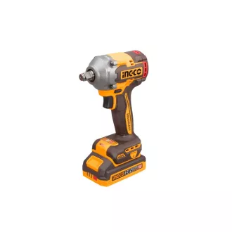   INGCO Șurubelniță cu percuție fără perii 1/2" 405 Nm 20 V (2 x acumulatori 2,0 Ah + încărcător)