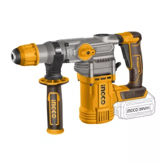   INGCO Ciocan combinat cu acumulator 4,5 J SDS-Plus fără perii de carbon 20 V (fără acumulator și încărcător)
