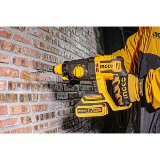   INGCO Ciocan rotopercutor combinat cu acumulator 2,0 J SDS-Plus fără perii de carbon 20 V (fără acumulator și încărcător)