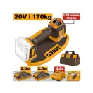INGCO Ridicător cu ventuze pe acumulator 170 kg cu afișaj LED 20 V (2 x 2,0 Ah acumulatori + încărcător)