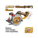 INGCO Fierăstrău circular cu acumulator 140 mm fără perii de carbon 20 V (fără acumulator și încărcător)