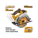 INGCO Fierăstrău circular cu baterie 185 mm fără perii de carbon 20 V (fără baterie și încărcător)