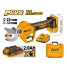 INGCO Foarfecă electrică fără perii pentru crengi 30 mm 20 V (1 x acumulator 2,0 Ah + încărcător)