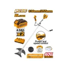 INGCO Trimmer de iarbă cu baterie de 330 mm fără perii de carbon 2 x 20 V (2 x 4,0 Ah baterie + încărcător)