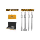 INGCO Set dălți 4 piese 30 mm HEX