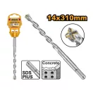 INGCO Burghiu pentru piatră 14 x 310 mm cu patru tăișuri SDS-Plus