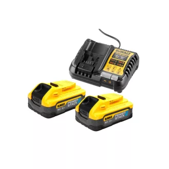   DEWALT Powerstack Set de baterii și încărcător 18 V (2 x 5 Ah) DCB1104H2