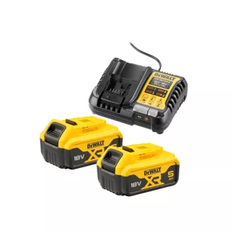   DEWALT XR Set baterie și încărcător 18 V (2 x 5 Ah) DCB1104P2
