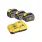 Set baterie DEWALT FlexVolt și încărcător rapid 18 V (3 x 6 Ah baterie) DCB118T3