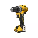 DEWALT mașină de găurit cu acumulator 12 V fără perie de cărbune (2 x 2,0 Ah baterie + încărcător) DCD701D2