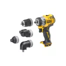 DEWALT mașină de găurit cu acumulator cu cap înlocuibil 12 V (fără baterie + încărcător, TSTAK) DCD703NT