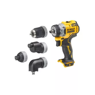   DEWALT mașină de găurit cu acumulator cu cap înlocuibil 12 V (fără baterie + încărcător, TSTAK) DCD703NT