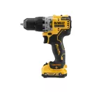 DEWALT Mașină de găurit cu percuție cu acumulator 12 V fără perie de cărbune (2 x 2,0 Ah baterie + încărcător) DCD706D2