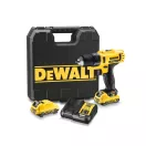 DEWALT mașină de găurit cu acumulator 12 V fără perie de cărbune (2 x 2,0 Ah baterie + încărcător) DCD710D2