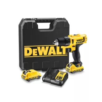  DEWALT mașină de găurit cu acumulator 12 V fără perie de cărbune (2 x 2,0 Ah baterie + încărcător) DCD710D2
