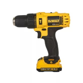   DEWALT Mașină de găurit cu percuție cu acumulator 10,8 V (2 x 2,0 Ah baterie + încărcător) DCD716D2