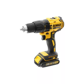   DEWALT Mașină de găurit cu percuție cu acumulator 18 V fără perie de cărbune (2 x baterie de 1,5 Ah + încărcător + TSTAK) DCD778S2T