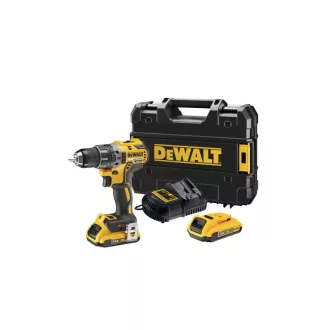   DEWALT mașină de găurit cu acumulator 18 V fără perie de cărbune (2 x 2,0 Ah baterie + încărcător) DCD791D2