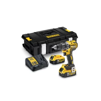   DEWALT mașină de găurit cu acumulator 18 V fără perie de cărbune (2 x baterie de 5,0 Ah + încărcător) DCD791P2