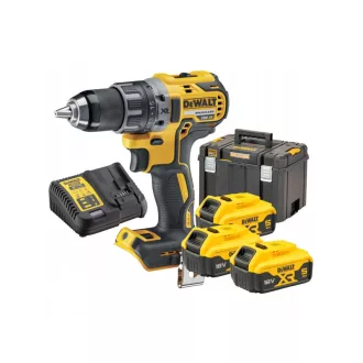   DEWALT mașină de găurit cu acumulator 18 V fără perie de cărbune (3 x 5,0 Ah baterie + încărcător) DCD791P3A