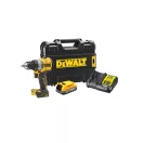 DEWALT mașină de găurit cu acumulator 18 V fără perie de cărbune (1 x baterie de 1,7 Ah + încărcător + TSTAK) DCD800E1T