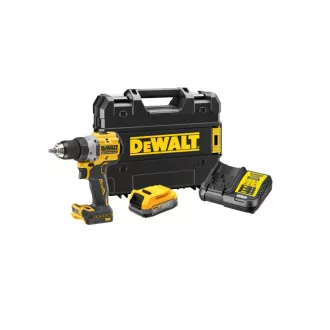   DEWALT mașină de găurit cu acumulator 18 V fără perie de cărbune (1 x baterie de 1,7 Ah + încărcător + TSTAK) DCD800E1T