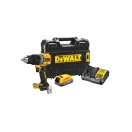 DEWALT mașină de găurit cu acumulator 18 V fără perie de cărbune (1 x baterie de 1,7 Ah + încărcător + TSTAK) DCD805E1T