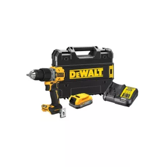   DEWALT mașină de găurit cu acumulator 18 V fără perie de cărbune (1 x baterie de 1,7 Ah + încărcător + TSTAK) DCD805E1T